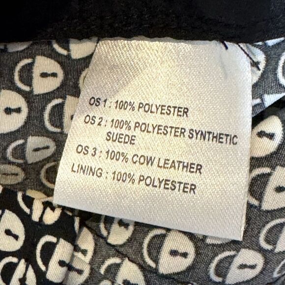 Sachin + Babi Halter Top Womens Medium Black White Lock Print Green Suede Trim - Picture 9 of 10